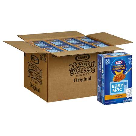 KRAFT Kraft Easy Macaroni & Cheese Single Serve 12.9 oz. Box, PK8 10021000671486